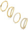 Dochais 4 Stück Nasenpiercing Ring Nasenring 316L Chirurgenstahl Nasenringe Hoop Nose Ringe Conch Helix Rook Septum Tragus Lobe Ring Piercing Ohrringe Set für Damen Männer Gold 8mm 16G