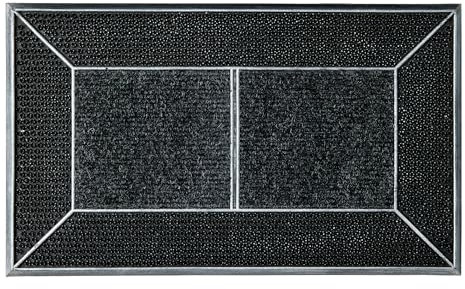 Astra Fussmatte außen rutschfest - Schmutzfangmatte wetterfest - Outdoor Türmatte Rips & Gummi - Fußabtreter strapazierfähig - Fußmatte 45x75 cm anthrazit