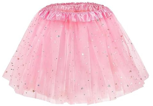 EIHI 1 Jupe et tutu en tulle rose Étoile - Danse - Robe de Noël - Costume de princesse