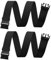 KEYRI 2 Stück Herren Gürtel Ohne Löcher Stufenlos Verstellbar Geflochtener Stretchgürtel Keine Metallschnalle Unisex Gürtel Canvas Belt Outdoor Business Arbeitsgürtel Passt überall Hin (Schwarz)