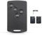 AULESSE Coque de Clé 4 Boutons Smartcard Carte, Coque de Remplacement pour télécommande Compatible avec Renault Clio 4 /Megane 3 /Scenic 3 /Laguna 3 /Captur/Koleos Coque de clé télécommande