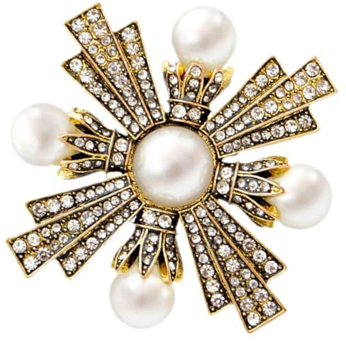 LIFKOME Vintage Kreuz Brosche für Damen Barockstil Anstecknadel Dekorative Brosche für Hochzeiten und Formelle Anlässe Leicht und Langlebig Exquisites für Frauen