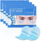 60 Pcs Augenpads Hydrogel Masken mit Hyaluron,Augenpads gegen Augenringe,Deep Hydration Feuchtigkeitsspendende Eye Pad Mask,Reduziert Dunkle Kreise und Schwellungen,Anti-Falten (Blau)