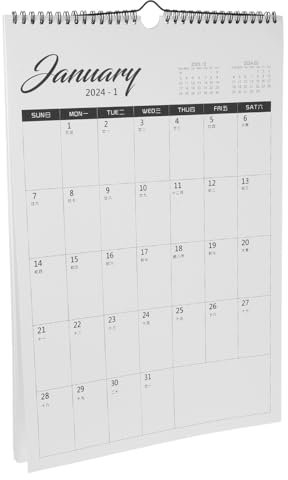 Housoutil Wandkalender Jahreskalender Kalender Büro Notizkalender Feiertagskalender Hängekalender Monatskalender Wandkalender Jahreskalender A3 2024 Jahresplaner Papier