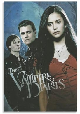 The Poster Vampire Music Diaries Vintage-Poster für Zimmer, ästhetische Leinwand, Wandkunst, Schlafzimmerdekoration, 30 x 45 cm