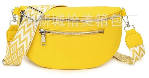 pilyero Crossbody Bag Damen, Umhängetasche Damen, Bauchtasche Damen, Geometrisches Schulterriemen-Design, Vielseitige kleine Umhängetasche für Freizeit, Reisen