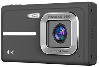 SENECESLI Kids and Beginners Digital Camera, 1080P Vlog Camera with 2.4 Inch IPS Screen and Autofocus, Built in 7 Color Filters and LED Fill Light, for Student Beginners (Black)