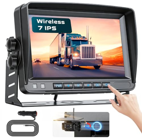 5 Pollici Wireless Solar Kit Telecamera di Retromarcia per Molti Veicoli