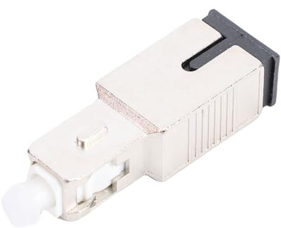 Sorandy Adaptateur Fibre Optique, Convertisseur Hybride SC UPC Mâle vers Femelle, Convertisseur à Manchon en Céramique avec Boîtier Métallique, Idéal pour Compteur de Puissance Optique, Localisateur