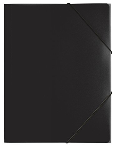 Pagna 21613-01 Gummizugmappe PP 3 Einschlagklappen, A4, schwarz