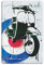 Retro Mod 'Scooter' Vintage Vespa Kühlschrankmagnet