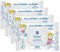 Lot de 4 pack de lingettes Papier toilette Biolane