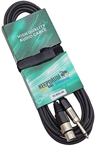 keepdrum MC003XJ 6m Mikrofonkabel Klinke 6,3mm - XLR Female