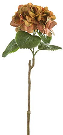 GILDE Hortensie Lea aus Kunststoff · braun Höhe 60 cm 56483