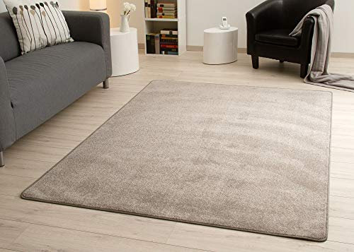 Steffensmeier Kurzflorteppich Cambridge Young | Teppich für das Wohnzimmer, Jugendzimmer in Silber, Größe: 200x250 cm