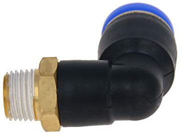 Othmro Push to Connect Tube Raccord coude mâle 8 mm OD x G Filetage pneumatique Air Push Fit Raccord 1 pièce