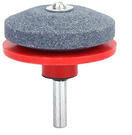 Afilador de Cortacésped Afilador Profesional de Cuchillas Más Rápido Afilador de Herramientas Industriales de Jardín Accesorio de Taladro de Archivo Rotativo (Rojo)