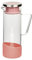 Jarra de cristal borosilicato I Capacidad 1300 ml I Color rosa I Medidas 27,5 x 16,5 cm ø 10 cm