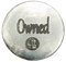 BDSM Token, BDSM Round Owned Token, BDSM Accessories, Sub Aftercare Token, Aftercare Submissive, Handmade in Fine Pewter, by William Sturt, Hartzinn