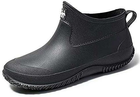 Lyuu Scarpe da giardino unisex Stivali da pioggia Stivali da pioggia Impermeabili Leggeri da passeggio all'aperto Stivaletti corti da uomo o da donna