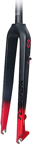 26/27.5/29 Pollici Full Carbon MTB Forcella Rigida per Bicicletta, 28,6 Mm Ultraleggera Forcella per Bicicletta 9 Mm Senza Filettatura Tubo Dritto Freno A Disco A Sgancio Rapido B,29 Pouces
