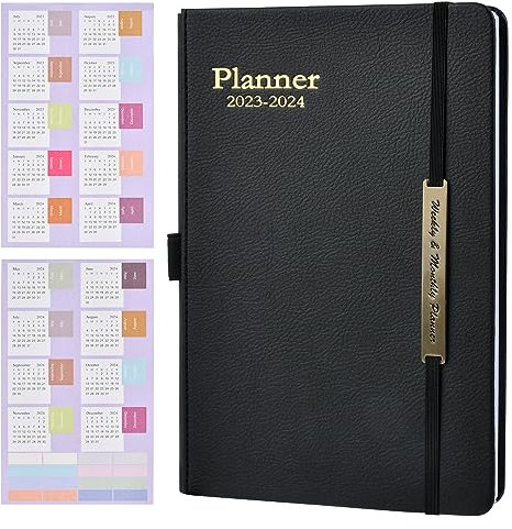 Lebensplaner Kalender A5 Business Planer 2023/2024 Terminkalender Personal Organizer Tagebücher Wochenplaner Wochenkalender Lebenskompass Buchkalender Notizbuch Mit Kalender 2 Postings Planer A5