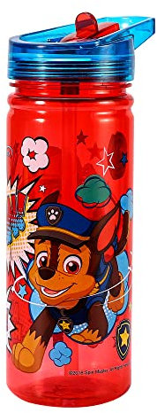 Zawadi Global Paw Patrol 580ml Water Bottle for Kids School Drinks Bottle Made of Durable Ecozen Reusable BPA Free