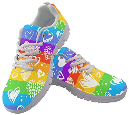 Jndtueit Rainbow, LGBT Stolz, Sportschuhe, Sportschuhe, Rutsche, Sportschuhe, Tennisschuhe., 42 EU
