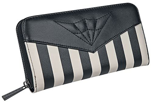 Banned Retro Another Lost Soul Striped Frauen Geldbörse schwarz/weiß