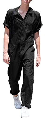 Gefomuofe Arbeitsoverall Herren Overall Baumwolle Gärtner Rallye Kombi Mechaniker Taschen Schutzkleidung Latzhose Arbeitskleidung mit vielen Taschen Arbeitskleidung
