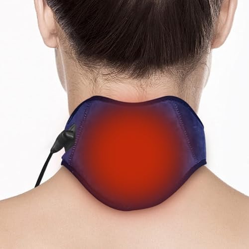 USB Heated Neck Wrap for Pain Relief Electric Heating Pad Neck Warmer 5 Heat Levels Settings Neck Brace Cervical Belt for Soreness Stiffness Relief