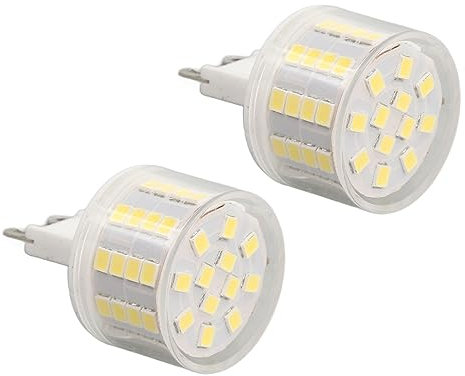 LED-Glühbirne, 2 Stück, Keramik und PVC, 600 Lm, 52 Perlen, kein Stroboskop, 6 W, 240 V, für Tischlampe, Wandlampe, Kronleuchter