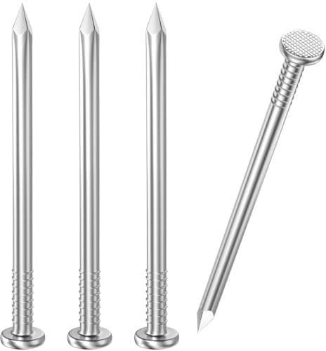 VGBUY 500 Stück Edelstahl-Nägel, 3,8 cm Flachkopfnägel zum Aufhängen von Bildern, kleinen Nägeln, Wandnägeln, Holznägeln, Finishing-Nägeln