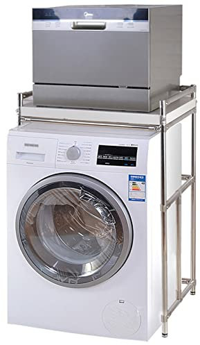 DRYIC Estante de Almacenamiento para Lavadora, Adecuado para Encima del Inodoro, Estante para Lavadora de Acero Inoxidable (102cm)