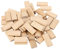 PerGar Tasselli in Legno da 50 Pezzi 10x50mm Blocco di Inserimento per Tenoni in Legno Massello di Faggio per la Lavorazione del Legno Giunzioni di Mobili Tenoni Domino in Legno di