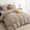 BEDSURE Bettwäsche 135x200 2teilig Khaki - 1 Bettbezug 135x200 cm + 1 Kissenbezug 80X80 cm, ÖKO-TEX Bettwäsche-Sets Braun Polyester Mikrofaser mit Reißverschluss