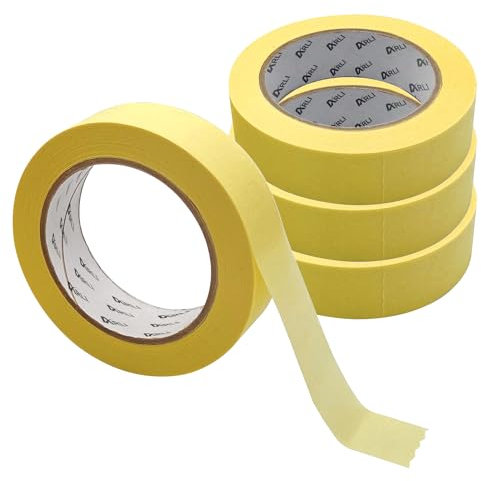 ARLI Malerkrepp 4x Abdeckklebeband 30 mm x 50m Kreppband Maler Krepp Malerband Kreppklebeband Abdeckband Profi Reispapier (4 Stück Rollen)