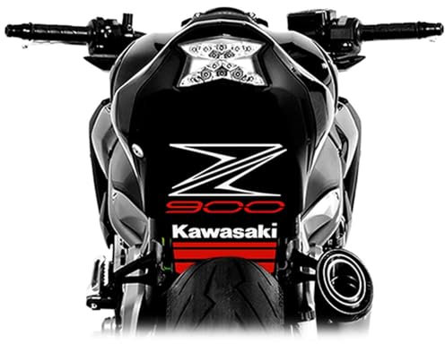 Radlauf-Sticker, Design Z-STREET EVO, kompatibel mit Kawasaki Z900/Z900E (Rot)