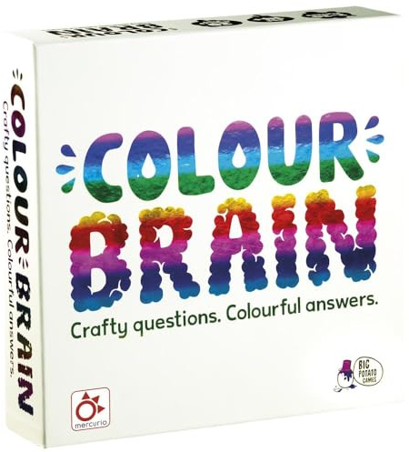 Mercurio Distribuciones Merkur, Colour Brain, lustiges Fragespiel mit Karten, für Teams oder Einzelspieler, bis zu 20 Spieler, für Familien- und Freundentreffen, ab 14 Jahren
