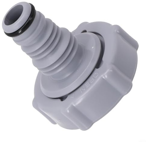 P6H1419 Ablaufventil Ersatzteil Ersatzteil Schlauch Rohr Ablassventil Anschluss Adapter 1 Stück Grau Ablaufventil zum Ablassen von Poolschlauch Adapter