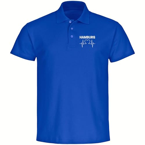 multifanshop Poloshirt - Hamburg - Herzschlag