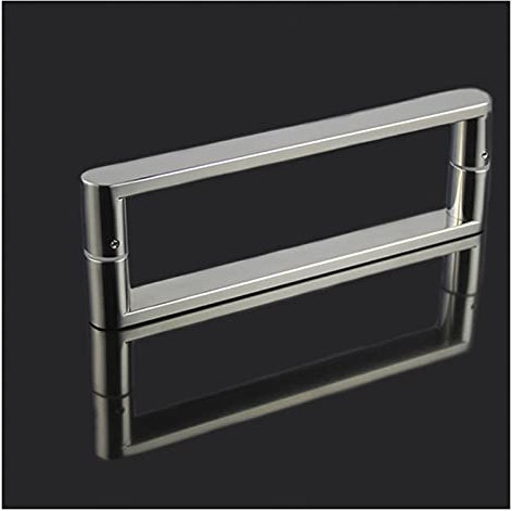 Stainless Steel Shower Door Handle Set 200mm Hole Center Spacing Bathroom Glass Door Handle/Push Pull Design