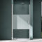 Mai & Mai Cabinet de Douche Porte de Douche Pivotante 180°Paroi de Douche pour niche 80x195cm Verre ESG Opaque Ter24MS