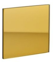 Gift Company [W0526] Miroir, Glasuntersetzer, gelb, 10x0,5x10cm