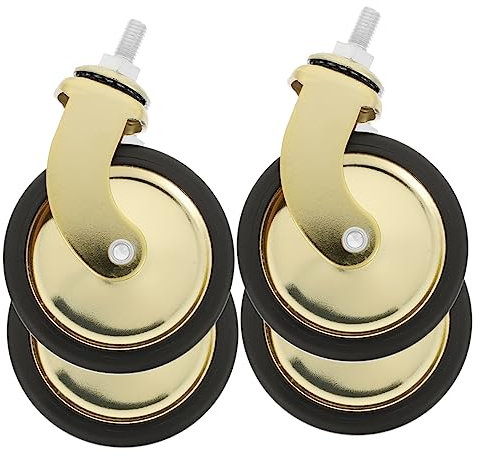 SOESFOUFU 4stücke Möbelrollen Universalrollen Kugelrollen Für Haushaltsmöbel Bürostühle Wohnaccessoires Tragbare Lenkrollen Mit Hoher Tragfähigkeit Und Geräuscharmem Rollenverlauf