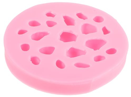 LOLIPPYY Silikonform Candy Mold für DIY Schokolade Pralinen Herstellung Lebensmittelecht Leicht zu Entformen Hitzebeständig Wiederverwendbar Rosa Kleine Kieselsteine Design für Kuchen und