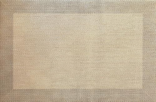EB ESTORES BARATOS Alfombra Vinílica Trenzada Screen Floor | Antideslizante, lavable, apta para interior y exterior. Medida: An60x90Alt. Color: Ces Beige