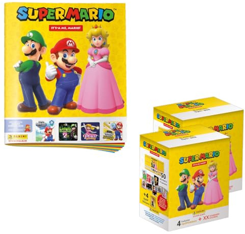 Panini Super Mario - Its-a me, Mario Stickerkollektion (Mega-Box-Bundle)