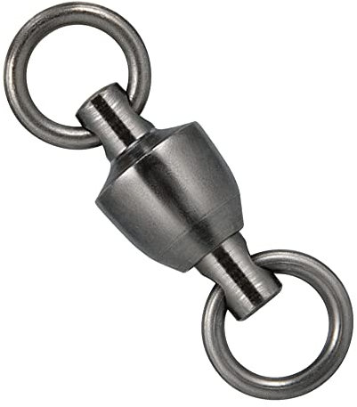 Dr.Fish 20 Stück Kugellager-Angelwirbel, Wirbel, Angelausrüstung, Salzwasser, Süßwasser, Edelstahl, strapazierfähig, Köder, Vorfachschnurverbinder #4