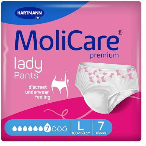 MoliCare Premium Lady Pants 7 Drops Incontinence Pants for Women, Size L